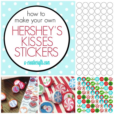 Hershey Kiss Sticker Template